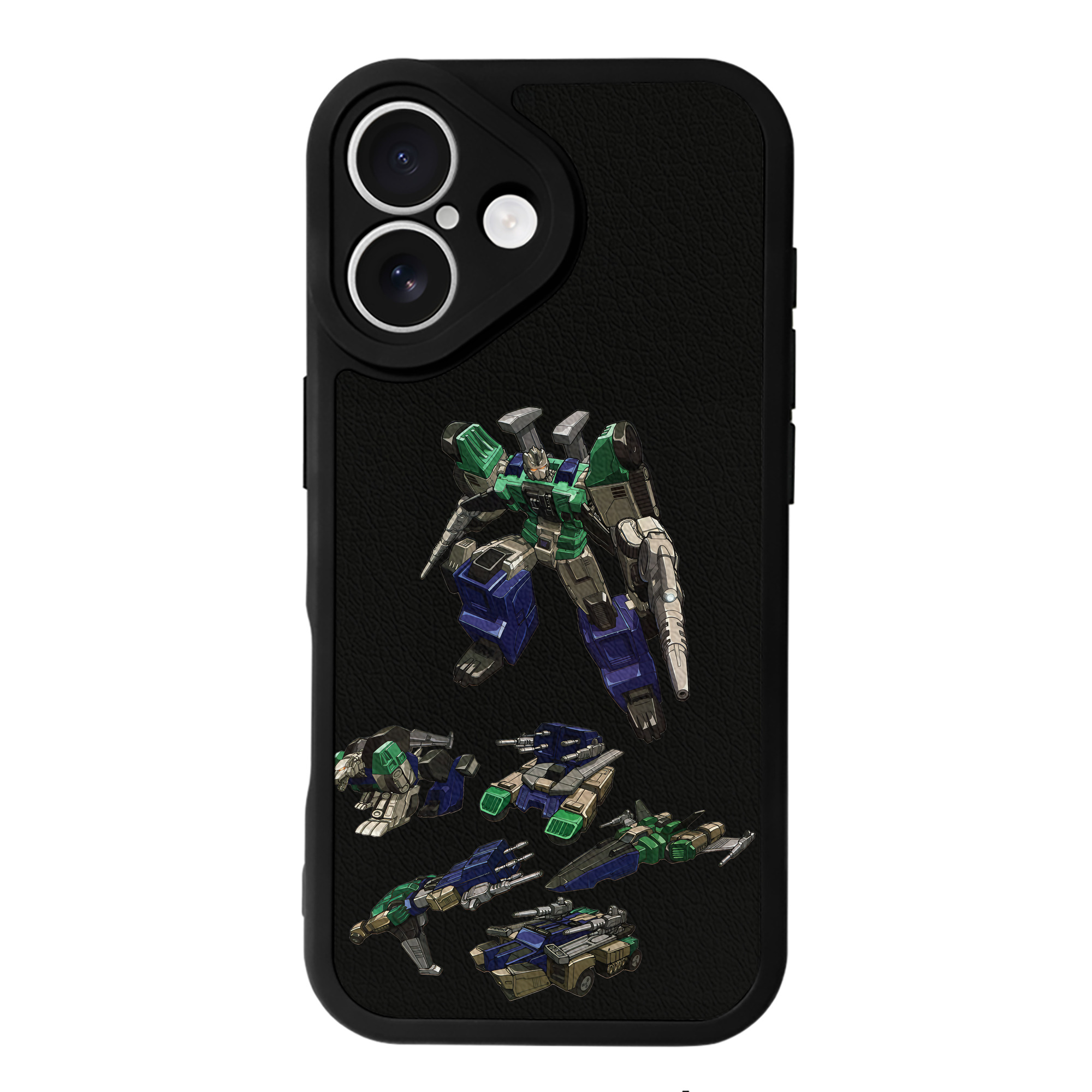 （画像用） Transformers トランスフォーマー 【iPhone 16シリーズ対応】シリコンスマホケース（レザー調） 材質：シリコン